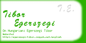 tibor egerszegi business card